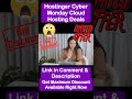 Hostinger Cyber Monday Cloud Hosting Deals – Maximum Savings