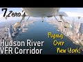 Flying Over New York in a Small Airplane! - The Hudson River VFR Corridor