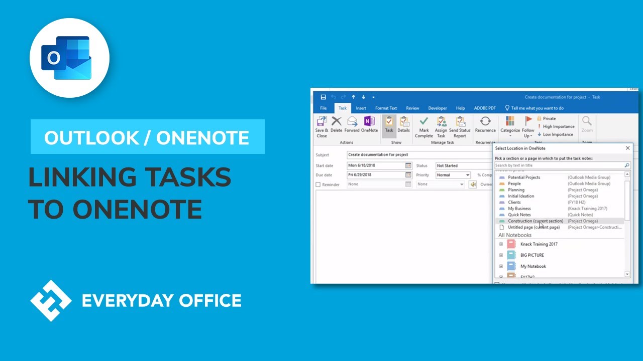 Tasks to OneNote YouTube