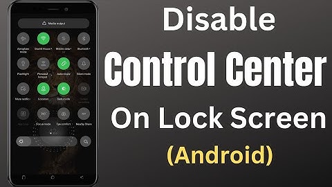 Hoe schakel ik het controlecentrum uit op het vergrendelscherm van Android? | Schakel het control...