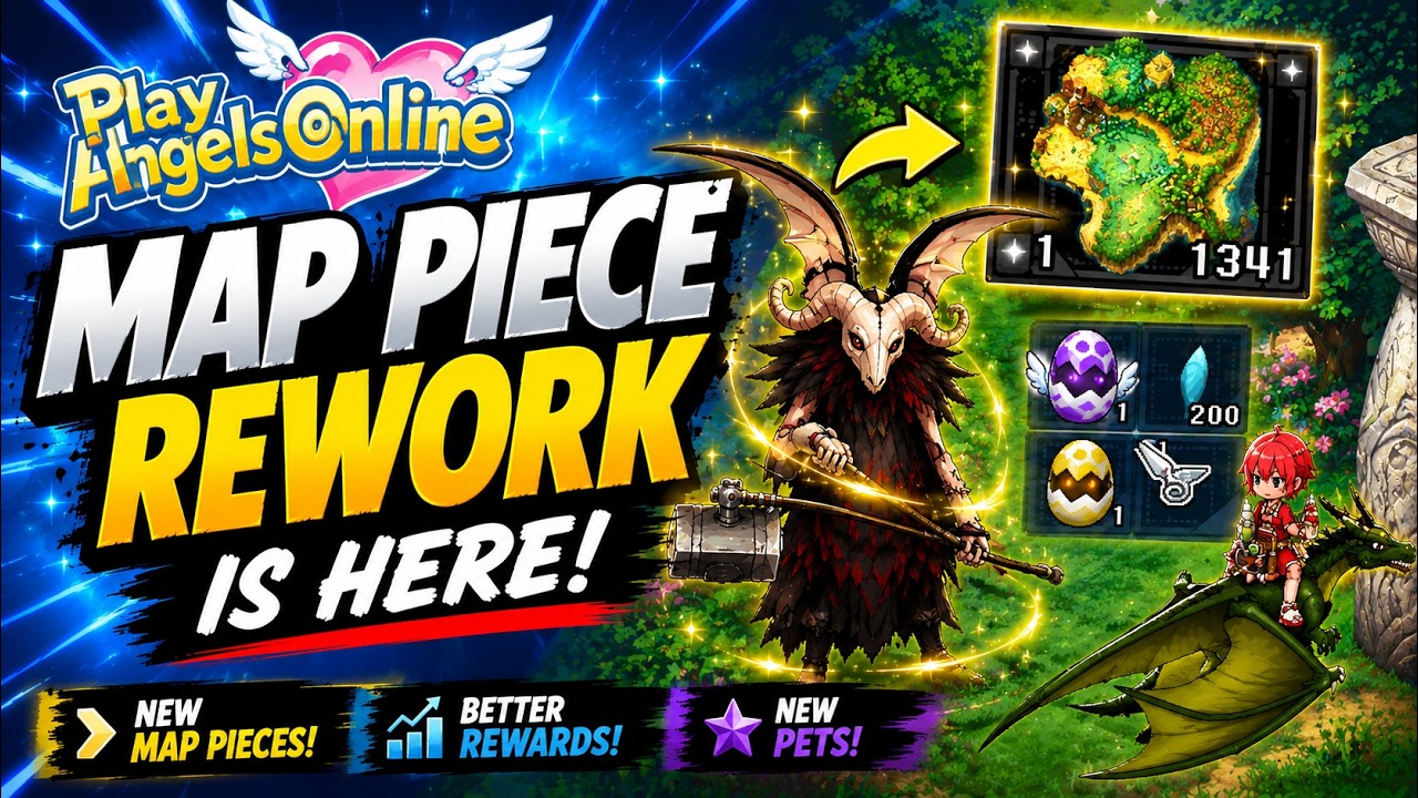 PLAY ANGELS ONLINE | NEW MAP PIECE SYSTEM EXPLAINED...this was very ...