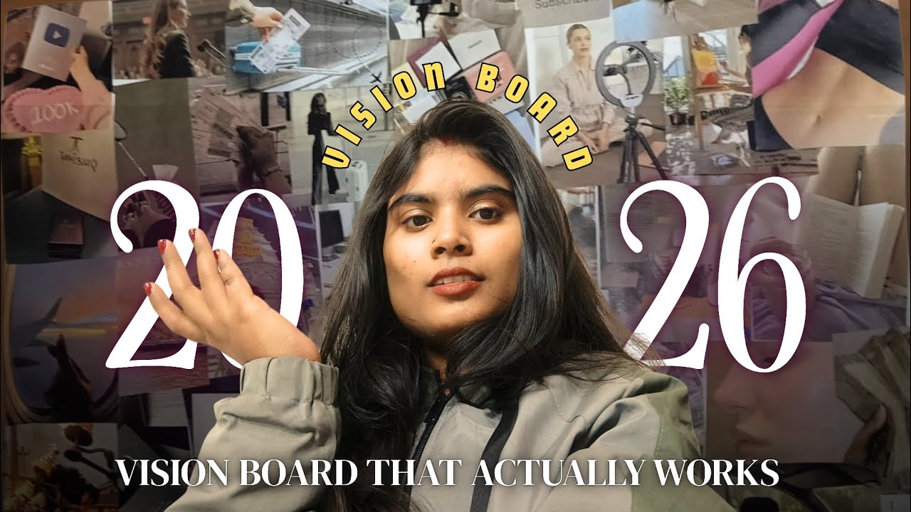 How to make a Vision board that actually works in 2026 🪷 VISION BOARD ...