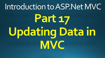 17 Updating Data using Model in MVC Part 17 in Hindi/Urdu