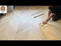 How to install chevron wood flooring