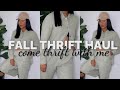 HUGE TryOn Fall THRIFT HAUL 2021| Come Thrift With Me For Fall Trends