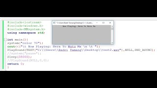 Playing  Files In Cc Programming