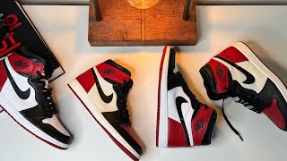 Air Jordan 1 Black Toe VS Bred Toe | Similar, but not really!