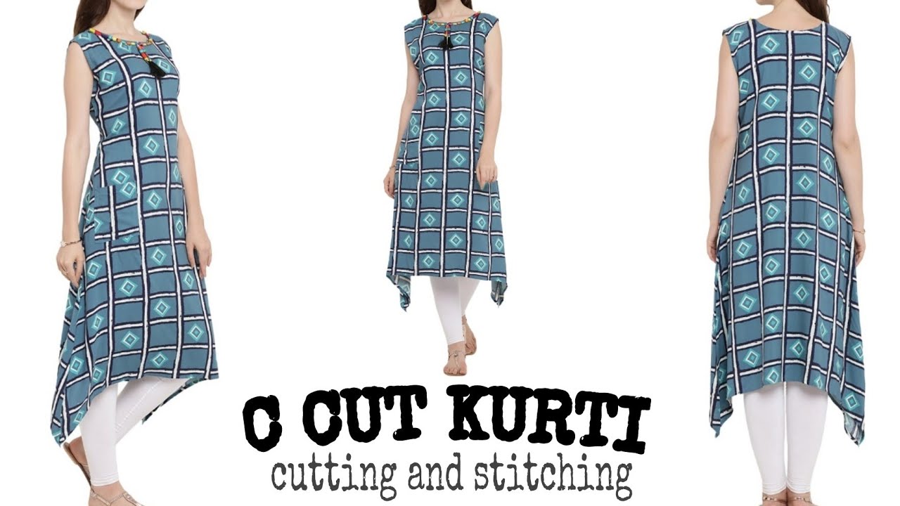 Latest Up Down Kurti Cutting | EASY METHOD - YouTube