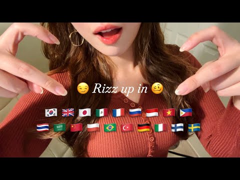 ASMR l Pick up lines in 19 languages 👁️🫦👁️🫰🏻 19개국 작업멘트 도전 🥴