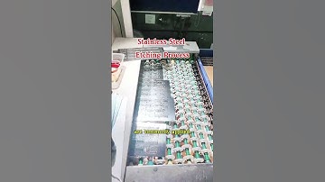 Stainless Steel Etching Process #metaletch #chemicaletching #metaletching #manufacturering