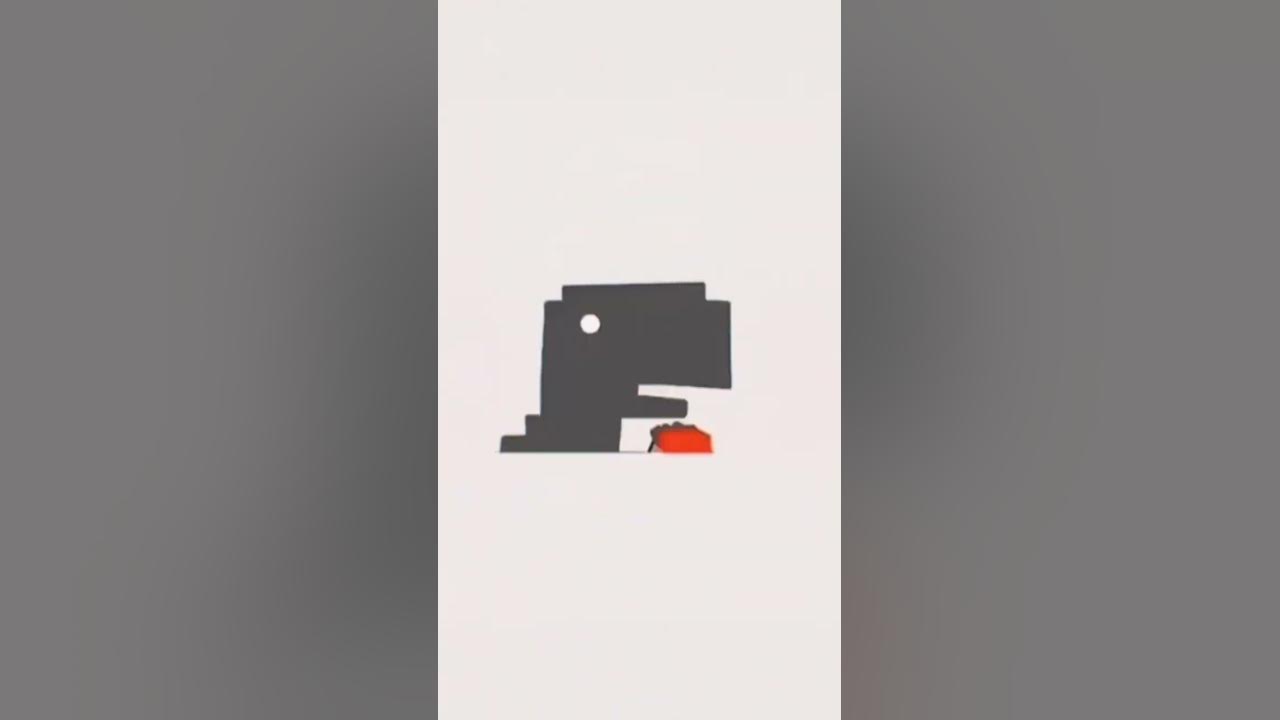 Sad ending of Dino chrome game - YouTube