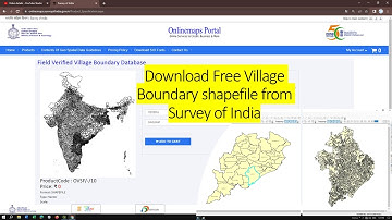 Download Village boundary shapefile of India I Survey of India - Official | Free | 2023