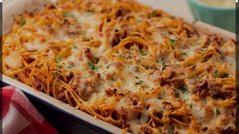 Cook baked spaghetti with me