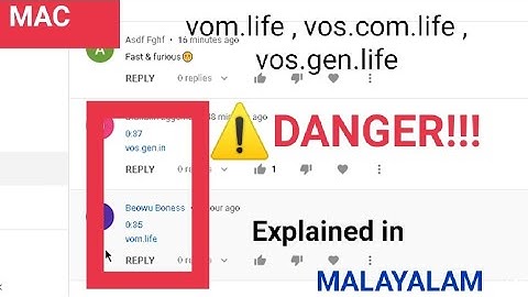 vom.life , vos.com.life YouTube hack comments explained in Malayalam.