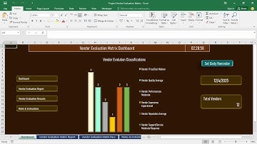 Vendor Evaluation Matrix - Project Management