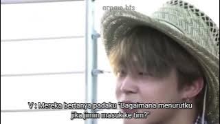 taehyung nulis surat buat jimin ( Bon Voyage)