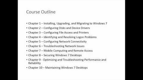 Microsoft 70-685 Pro: Windows 7, Enterprise Desktop Support Technician Training From Learning247
