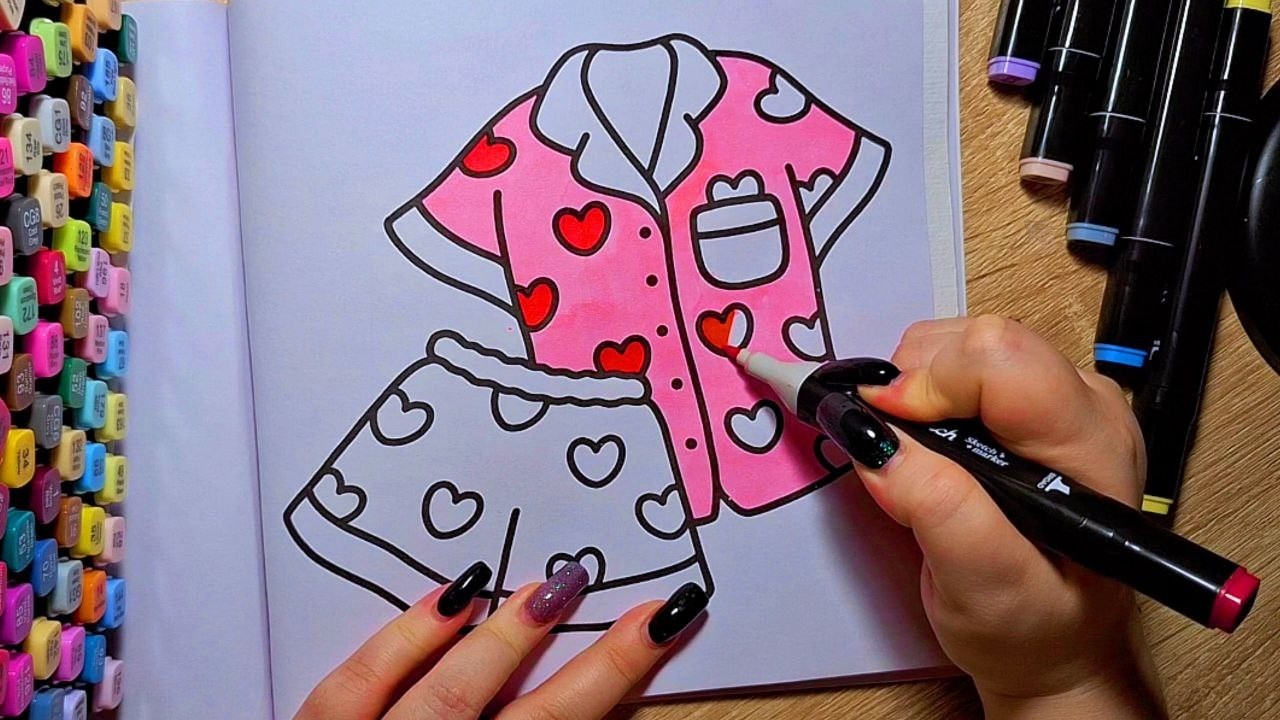 ASMR COLOR WITH ME✨Satisfying Coloring with Art Markers🎨