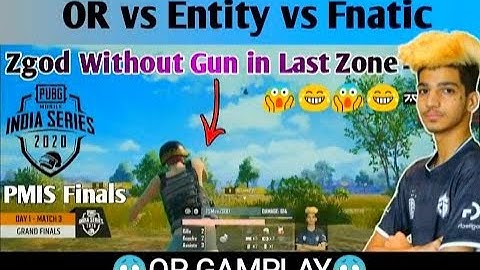 Fnatic vs TSM Entity vs OR In PMIS 2020 Finals | Zgod without gun | Jonathan | Scout | Fnatic Owais