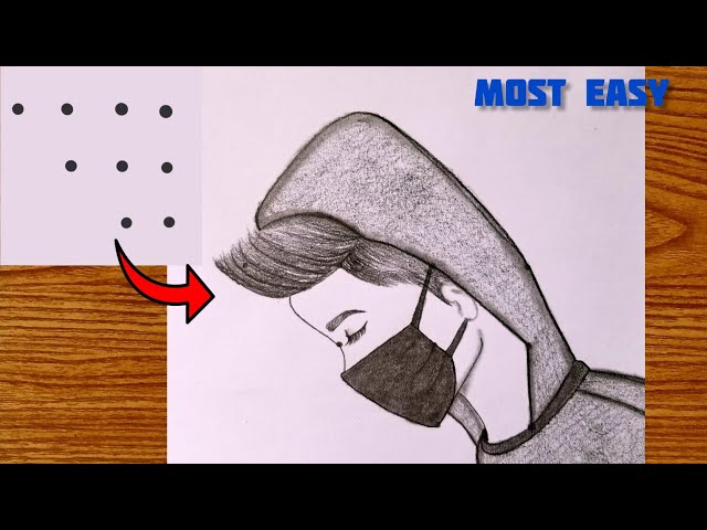 How to draw a Anime Boy with Mask, Pencil sketch for beginner, Easy  drawing, Boy drawing, #Boydrawing #Pencildrawing #Easydrawing #drawing, By Drawingneelu