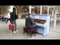 Amazing Pianist at St Pancras Station Plays the theme from Amelie