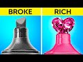 CRAZY ART CHALLENGE|| RICH vs BROKE! Awesome Drawing Hacks By 123 GO! LIVE