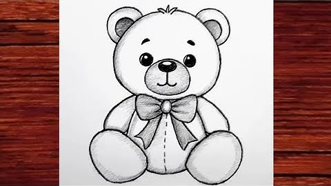 Teddy Bear Drawing Easy Tutorial Step By Step || Easy Drawing For Beginners