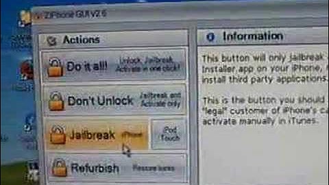 Ziphone 1.1.4 iPhone 1-Minute Jailbreak+Unlock