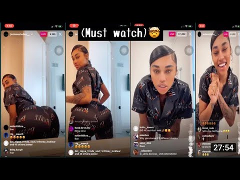 Jania Meshell twerking on Instagram live