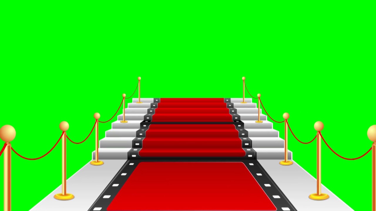 футаж красная дорожка