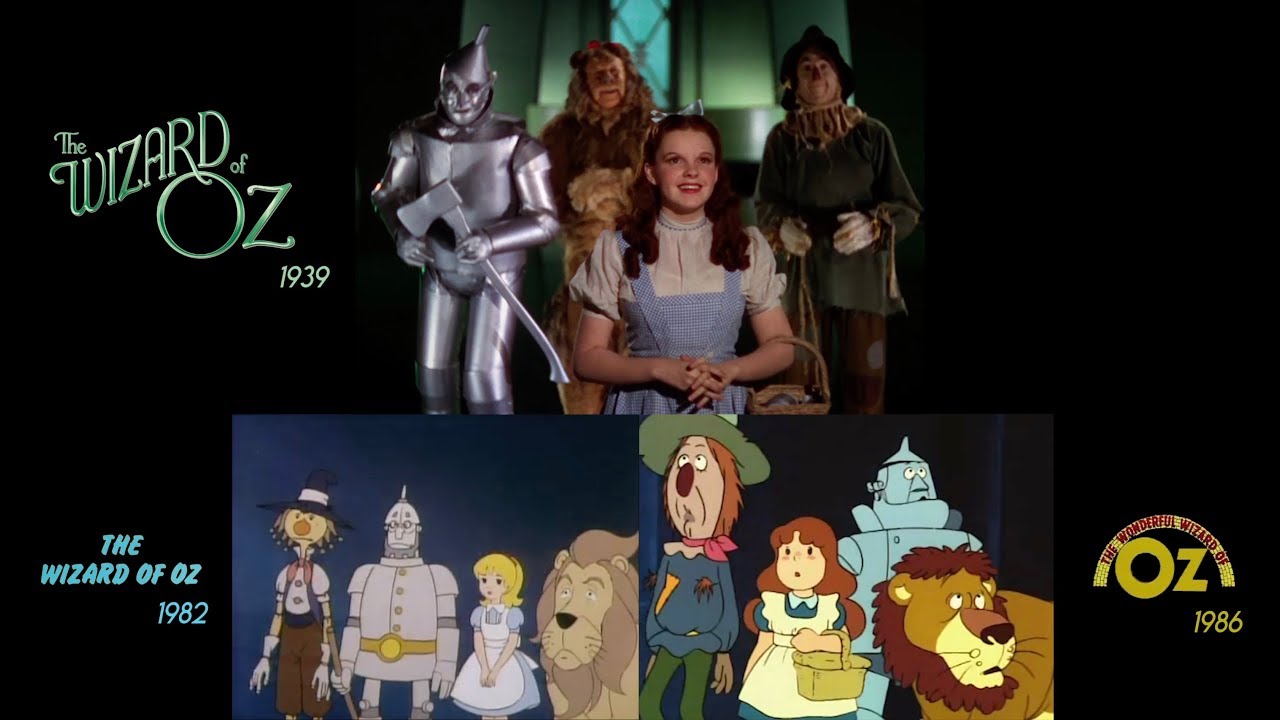 The Wizard Of Oz (1939/1982/1986): Side-By-Side Comparison - Youtube