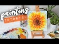 HOW TO PAINT A SUNFLOWER | Oil Tutorial