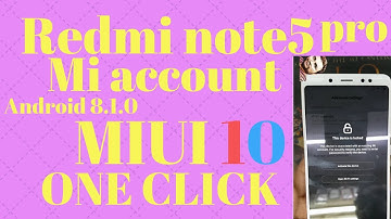 REDMI NOTE 5 PRO MI ACCOUNT REMOVE UMT 2021