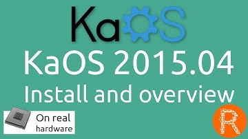 KaOS 2015.04 Install and overview | A lean KDE Distribution [On real  hardware]