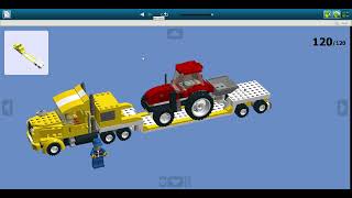 camion porte tracteur lego