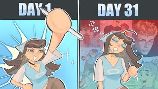 DRAWING FOR 31 DAYS STRAIGHT (cringetober art tour! speedpaint)