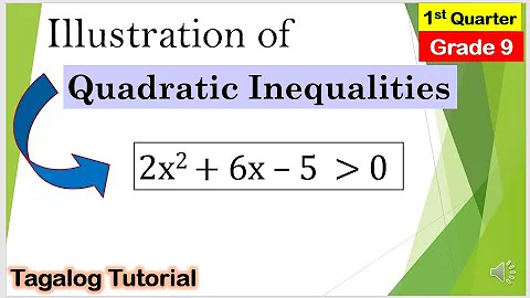 [Tagalog] Illustration of Quadratic Inequality #QuadraticInequalities #Mathematics9 #Firstquarter