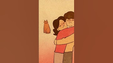 A couple who love each others so much. 😘 #puuung #animation #couplelife