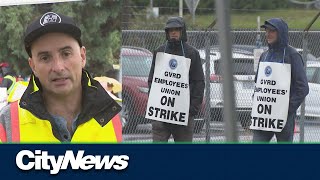 Picket lines up at Metro Vancouver wastewater plants
