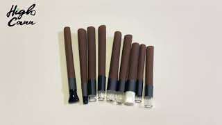 Highcann Hemp blunt warp pre roll cones with glass filter tip and ceramic filter tip