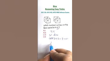 Dice 🎲 रीज़निंग | Missing Number| Reasoning Tricks for SSC CGL CHSL MTS CRPF RRB |