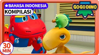 【GOGODINO EXPLORERS】EP10-12 | Kompilasi 04 | Brachiosaurus | Dinosaurus | Kartun Anak | GOGODINO