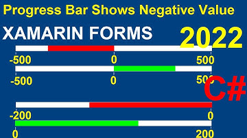 Progress Bar Showing Negative Values| Xamarin Forms C#