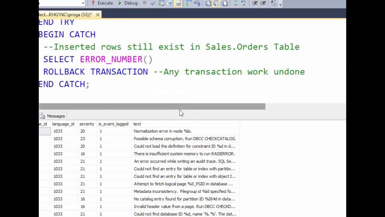 44 Transactions in SQL Server - YouTube