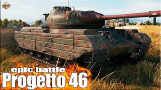 Красивый бой на Progetto 46 ✅ World of Tanks рекорд по опыту