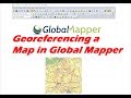 Comment gorfrencer une carte dans global mapper