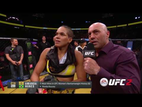 UFC 200: Amanda Nunes and Miesha Tate Octagon Interview