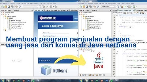 Membuat program penjualan dengan uang jasa dan komisi di java netbeans