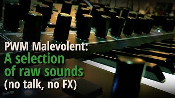 PWM Malevolent: A selection of raw sounds (no talk, no FX)
