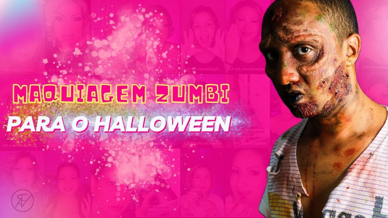 Seguindoalinha: Especial Halloween - Maquiagem de zumbi por Studio Retrô